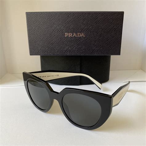 prada sunnies ebay|prada black and white sunglasses.